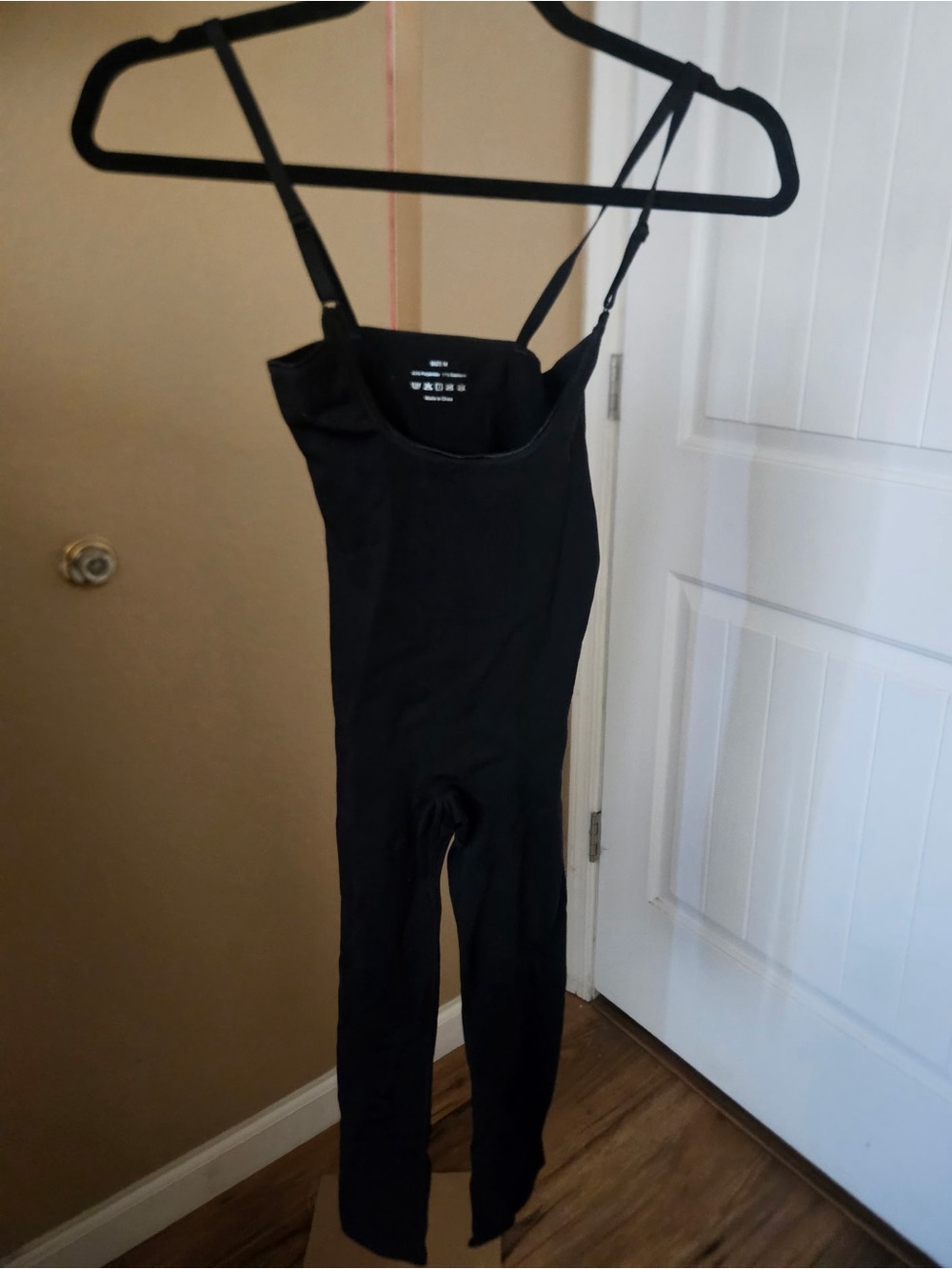 Black Full-Length Shapewear Bodysuit with Adjustable Straps size M from Amazon